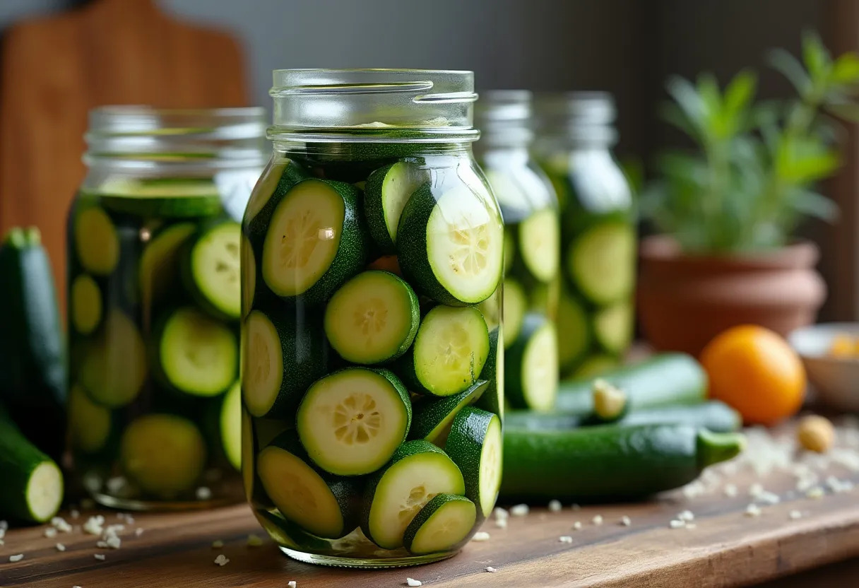 conserves courgettes